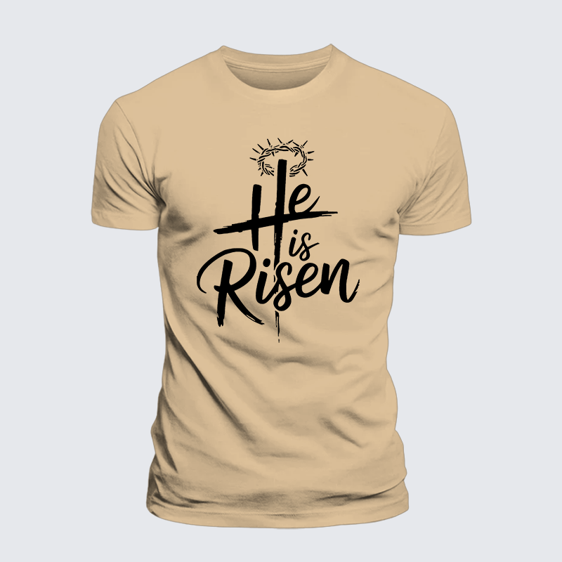 Luxe Mercerized Cotton Tee - He Is Risen