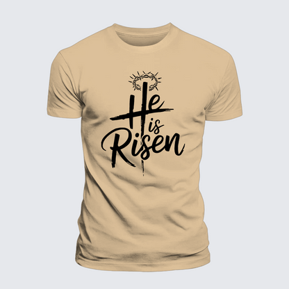 Luxe Mercerized Cotton Tee - He Is Risen
