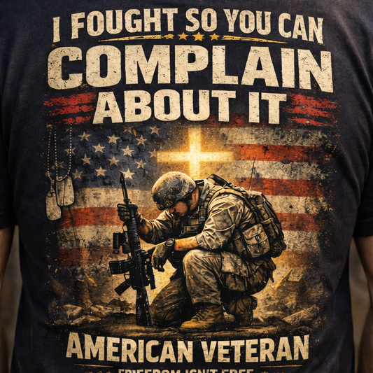 I Fought So You Can Complain About It - Veteran T-Shirt