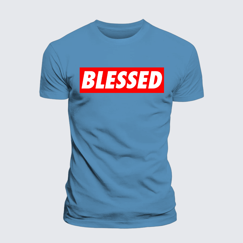 Luxe Mercerized Cotton Tee - Blessed