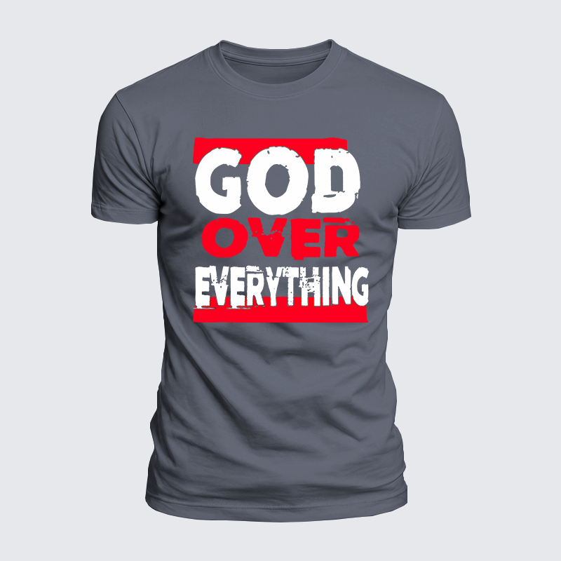 Luxe Mercerized Cotton Tee - God Over Everything