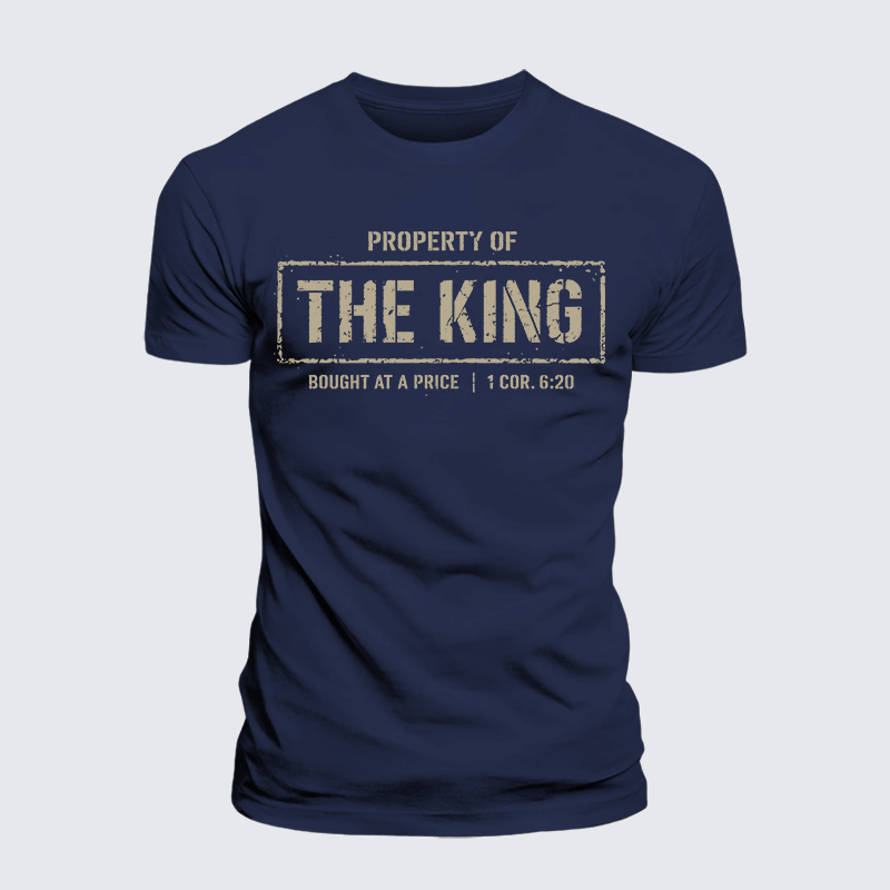 Luxe Mercerized Cotton Tee - Property of The king 1 Cor. 6:20