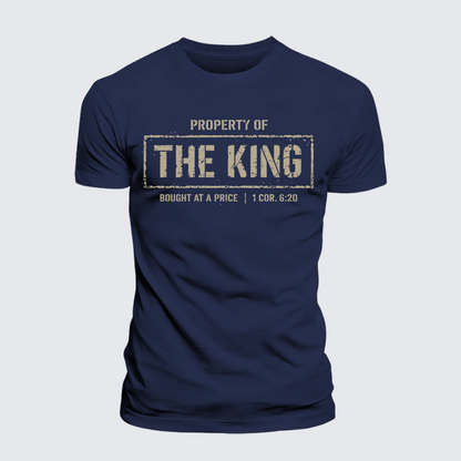 Luxe Mercerized Cotton Tee - Property of The king 1 Cor. 6:20