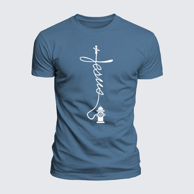 Luxe Mercerized Cotton Tee - Firefighter