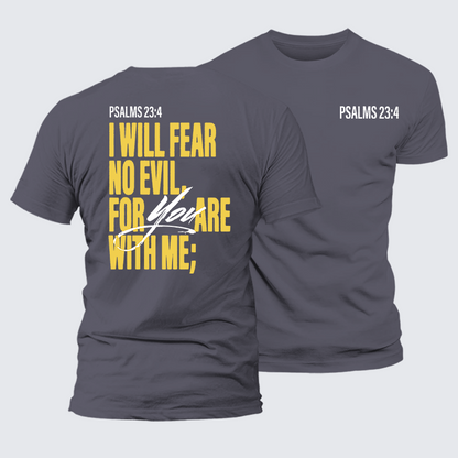 Luxe Mercerized Cotton Tee - Fear No Evil