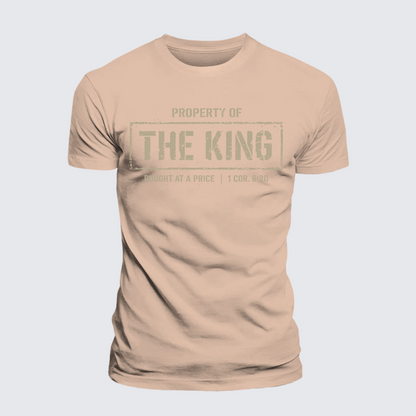Luxe Mercerized Cotton Tee - Property of The king 1 Cor. 6:20