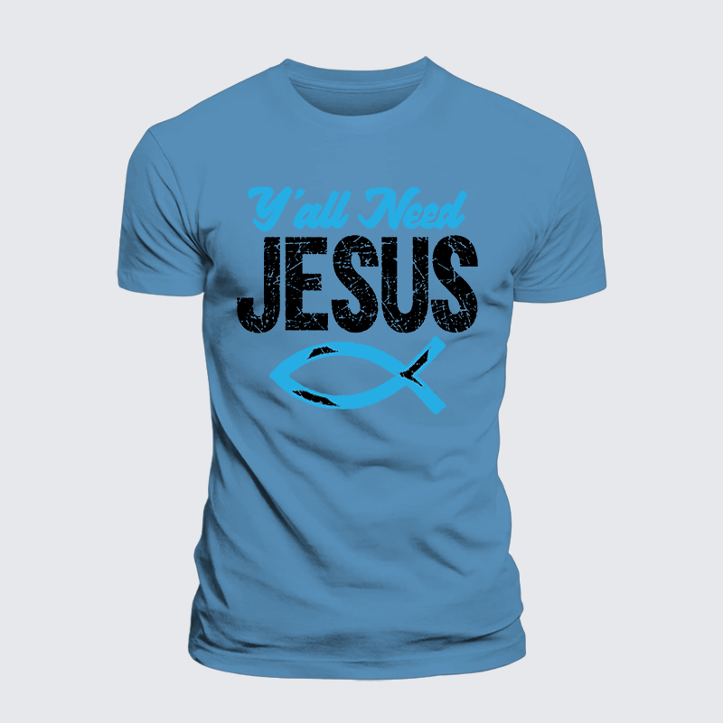 Luxe Mercerized Cotton Tee - Y'all Need Jesus