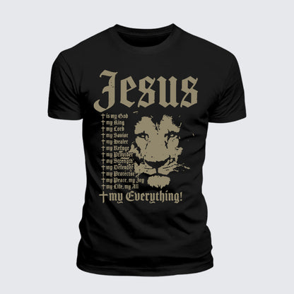 Luxe Mercerized Cotton Tee - Jesus Is My God King Lord