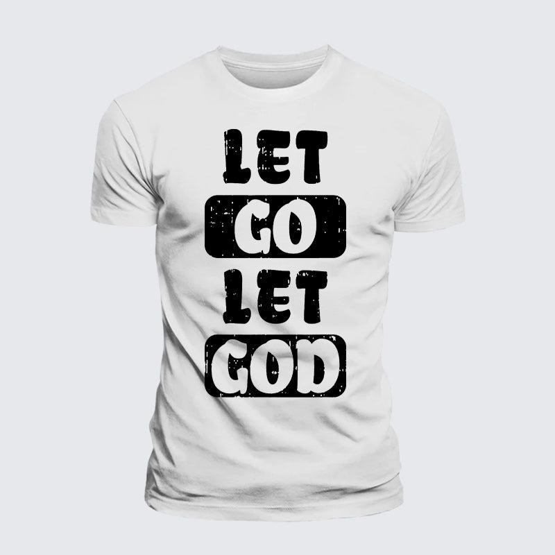 Luxe Mercerized Cotton Tee - Let Go Let God