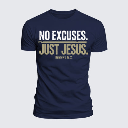 Luxe Mercerized Cotton Tee - No Excuses Just Jesus