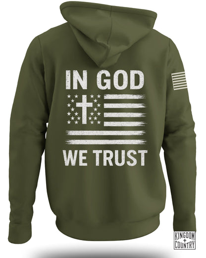In God We Trust American Flag Hoodie