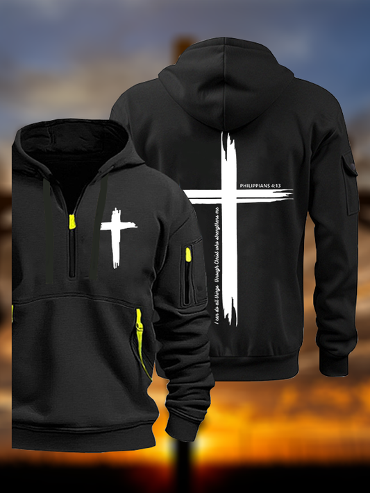 I can do all things through Christ | Philippians 4:13 Christian Zipper Hoodies