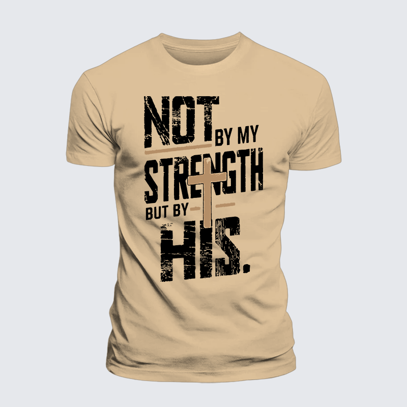 Luxe Mercerized Cotton Tee - Not by My Strength