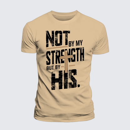 Luxe Mercerized Cotton Tee - Not by My Strength