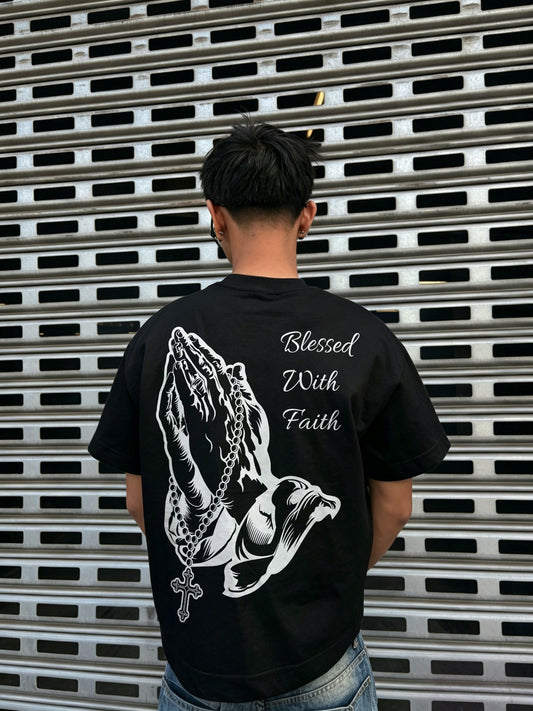 Blessed With Faith Printed Men's T-shirt