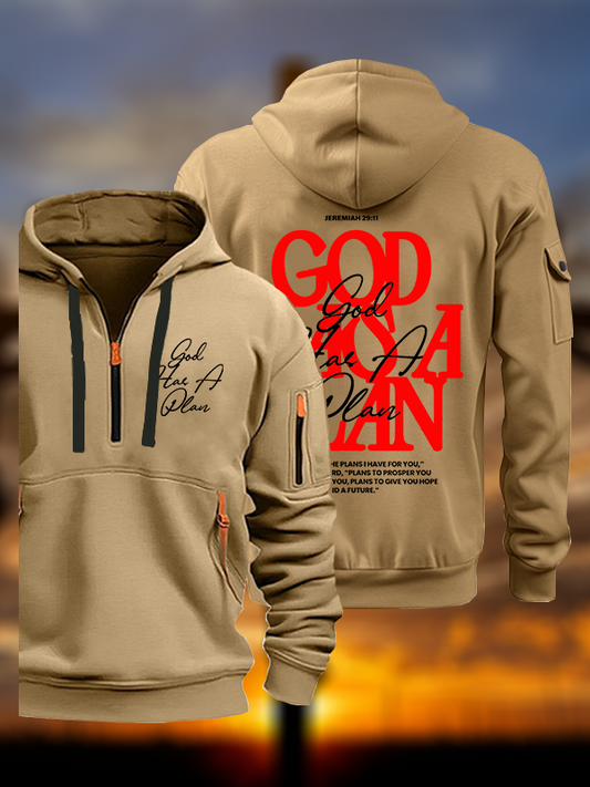 God Has A Plan Jesus God Christian Zipper Hoodies