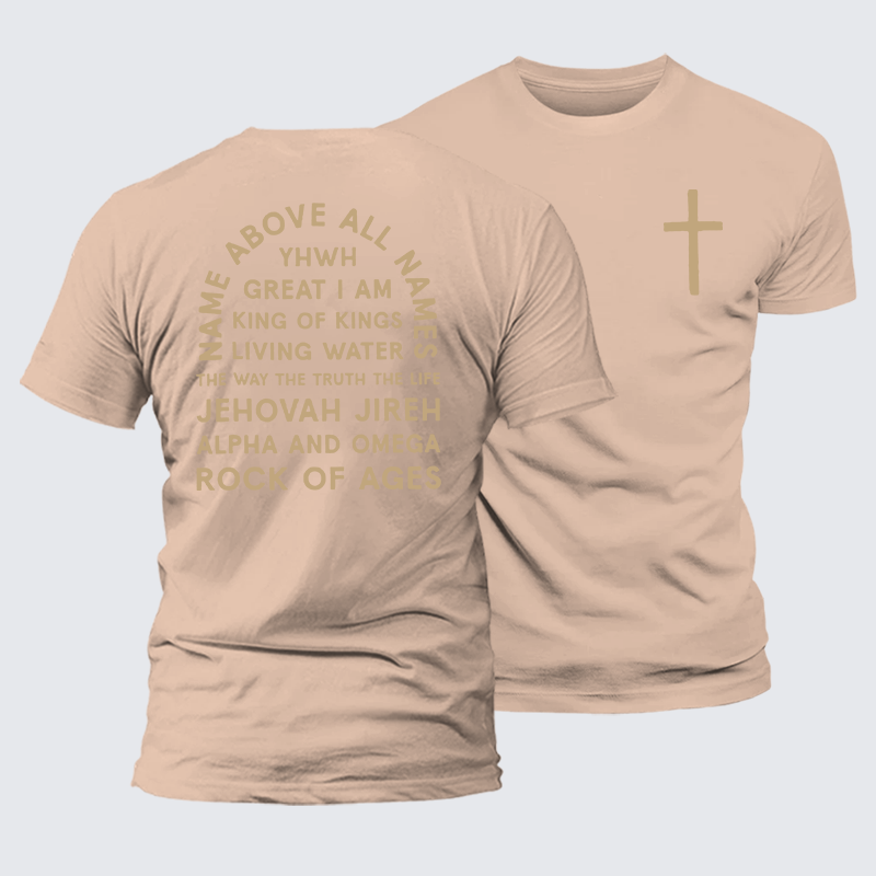 Luxe Mercerized Cotton Tee - Name Above All Names