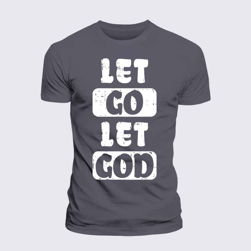 Luxe Mercerized Cotton Tee - Let Go Let God