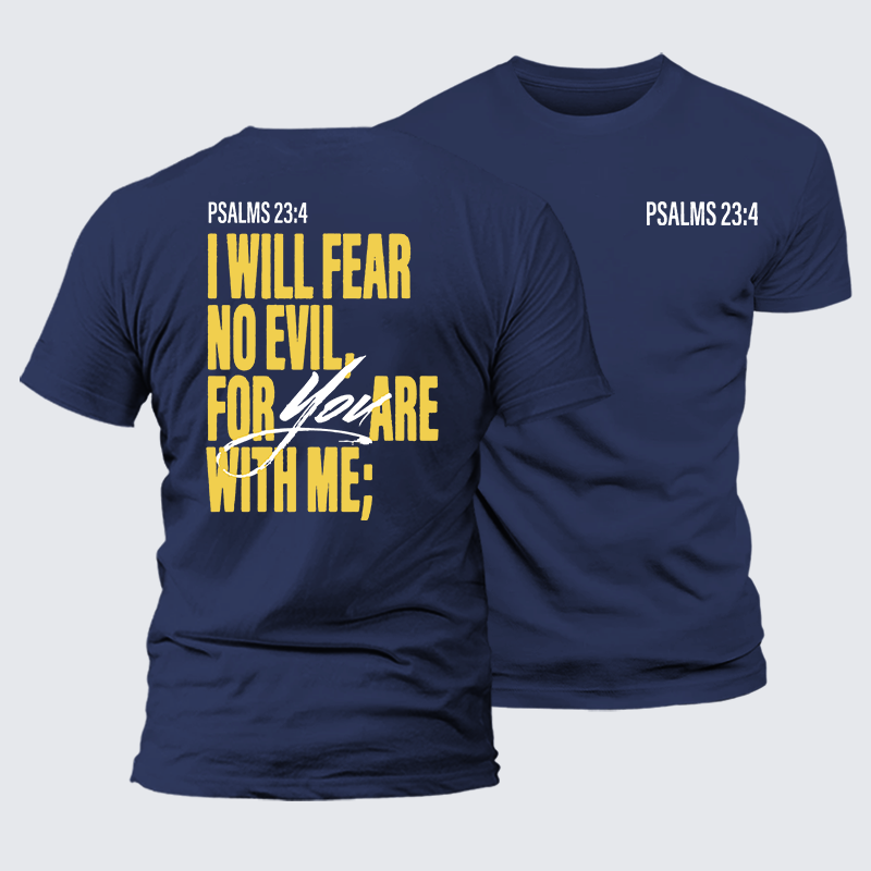 Luxe Mercerized Cotton Tee - Fear No Evil