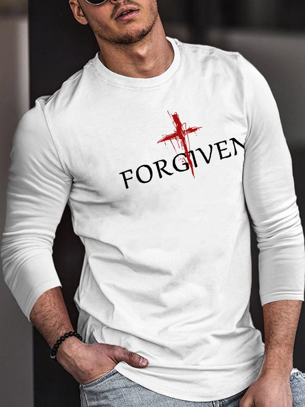 Forgiven & Red Cross  Long Sleeve T-Shirt