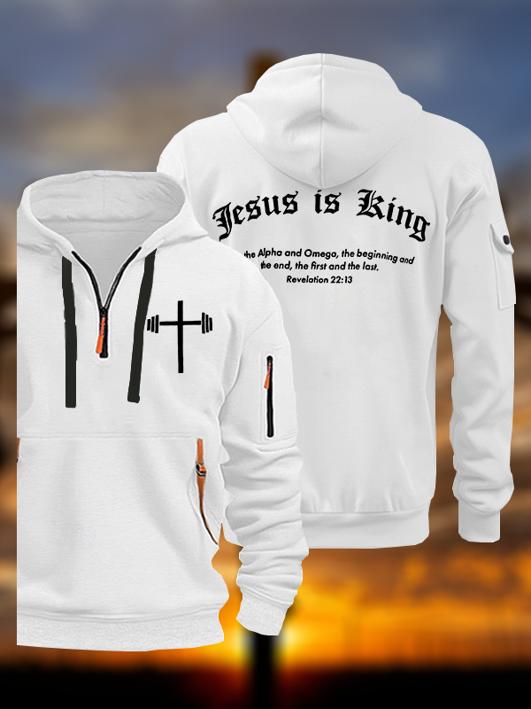 Jesus Is King Jesus God Christian Zipper Hoodies