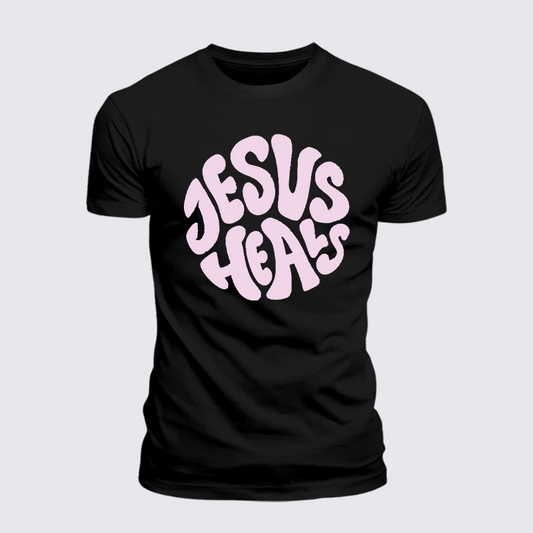 Luxe Mercerized Cotton Tee - Jesus Heals