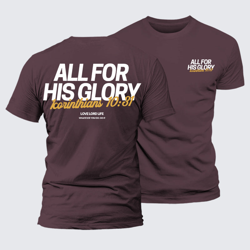 Luxe Mercerized Cotton Tee - All For His Glory