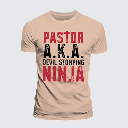 Luxe Mercerized Cotton Tee - Pastor Aka Devil Stomping Ninja