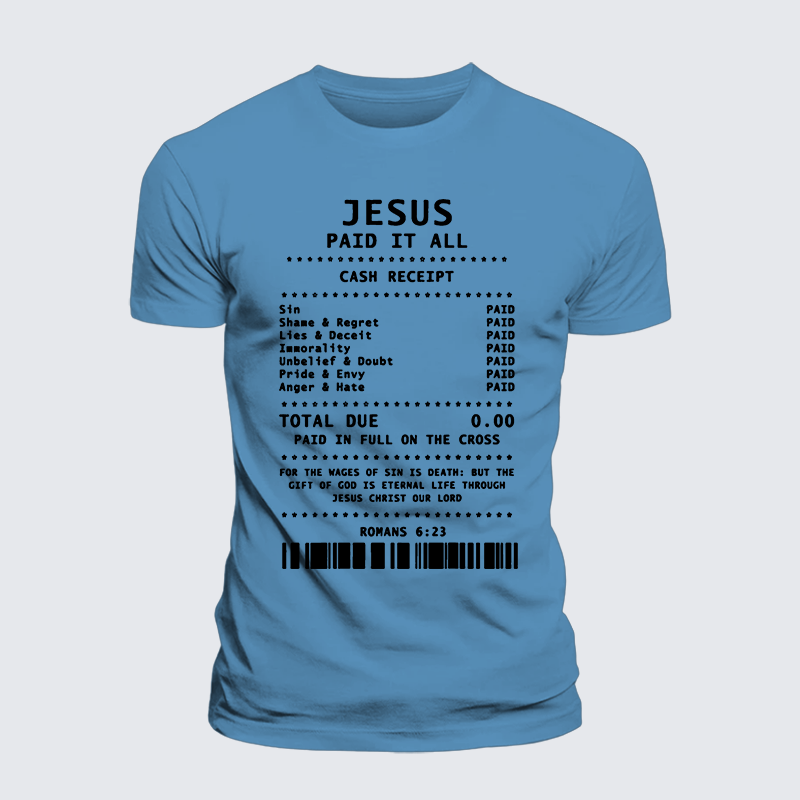 Luxe Mercerized Cotton Tee - Jesus Paid It All