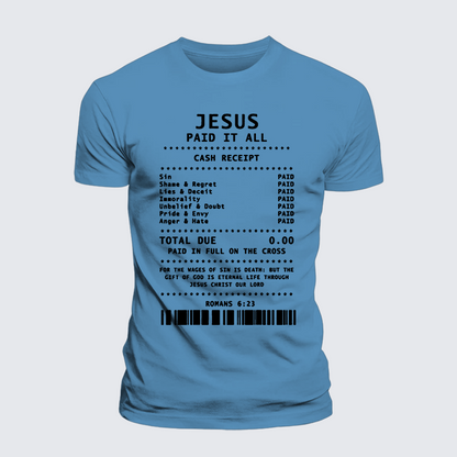 Luxe Mercerized Cotton Tee - Jesus Paid It All