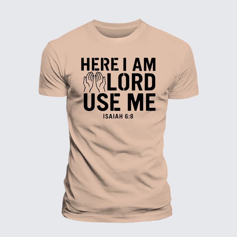 Luxe Mercerized Cotton Tee - Here l am Lord Use Me