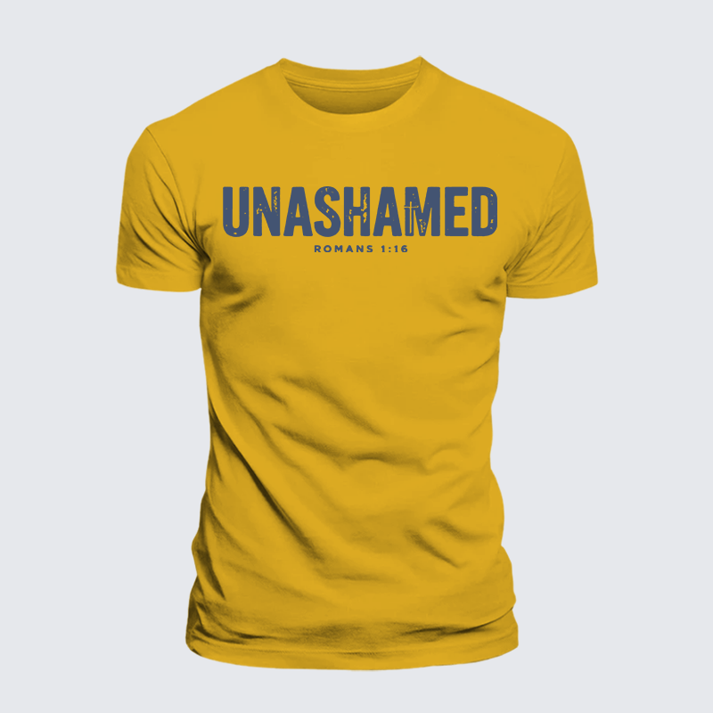 Luxe Mercerized Cotton Tee - UNASHAMED Romans 1:16