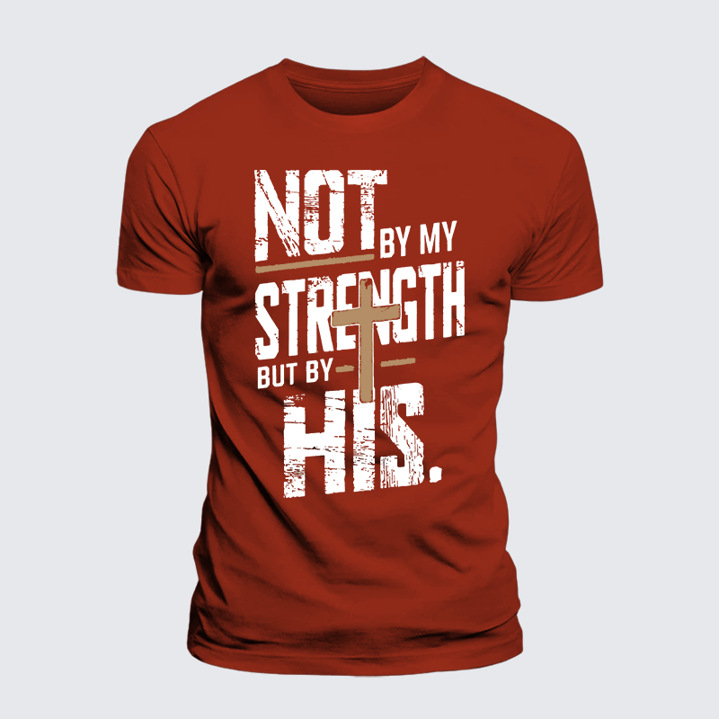 Luxe Mercerized Cotton Tee - Not by My Strength