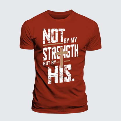 Luxe Mercerized Cotton Tee - Not by My Strength