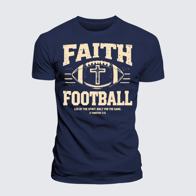 Luxe Mercerized Cotton Tee - FAITH & FOOTBALL
