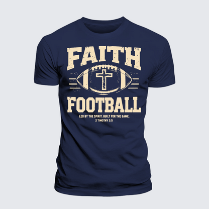 Luxe Mercerized Cotton Tee - FAITH & FOOTBALL