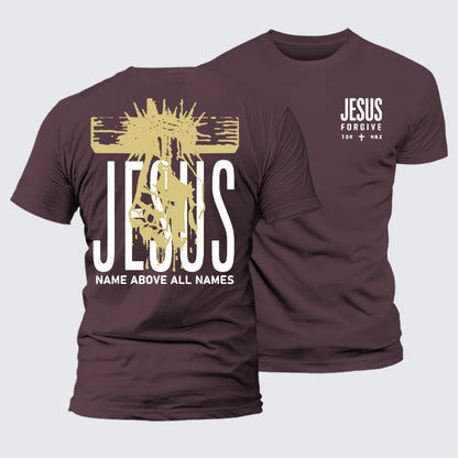 Luxe Mercerized Cotton Tee - Jesus Name Above All Names
