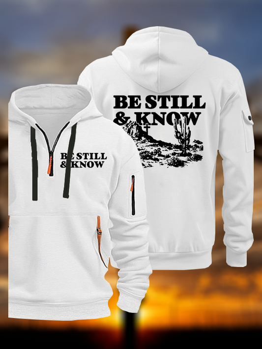 Be Still And Know Jesus God Christian Zipper Hoodies