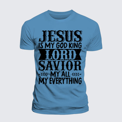 Luxe Mercerized Cotton Tee - Jesus Is My God King Lord Savior My Everything