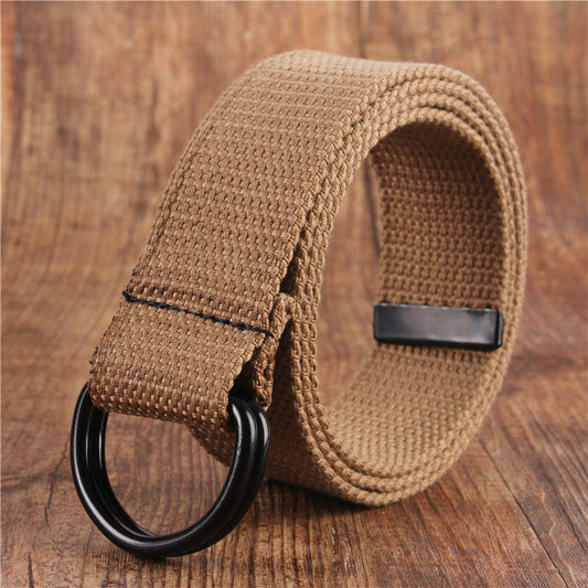 Manlyflex Double Buckle Canvas Simple Belt