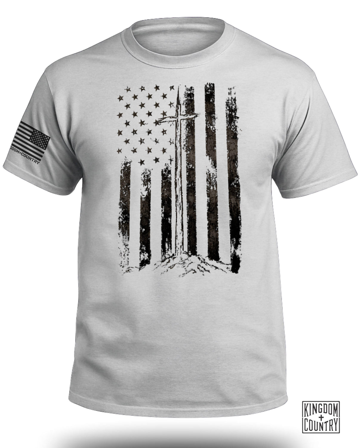 Distressed Patriotic Cross T-Shirt