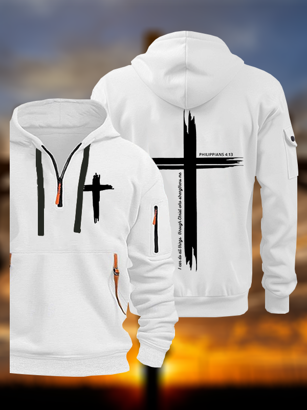 I can do all things through Christ | Philippians 4:13 Christian Zipper Hoodies