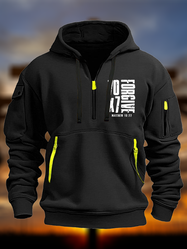 70×7 Forgive Jesus God Christian Zipper Hoodies