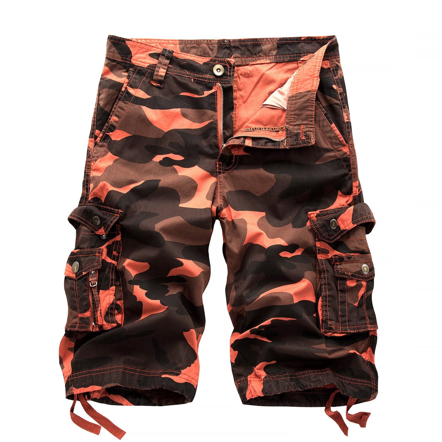 Manlyflex Men's outdoor camouflage cargo shorts