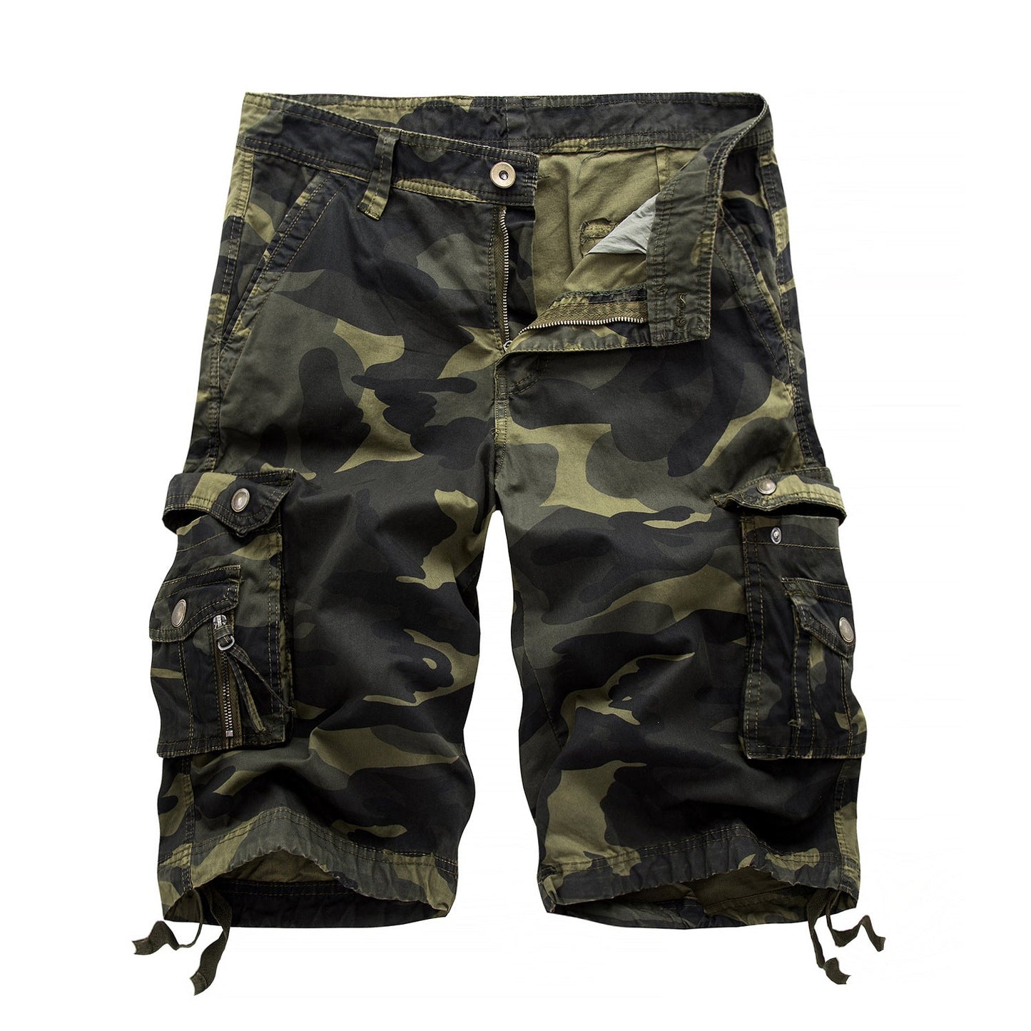 Manlyflex Men's outdoor camouflage cargo shorts