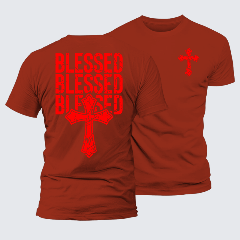Luxe Mercerized Cotton Tee - Blessed Cross