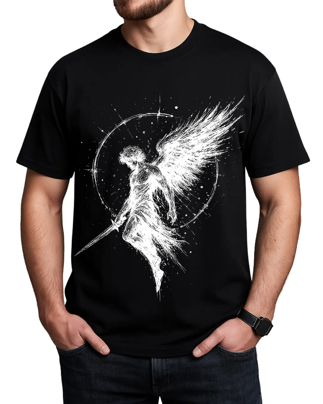 Archangel Michael - Flaming Sword Tee