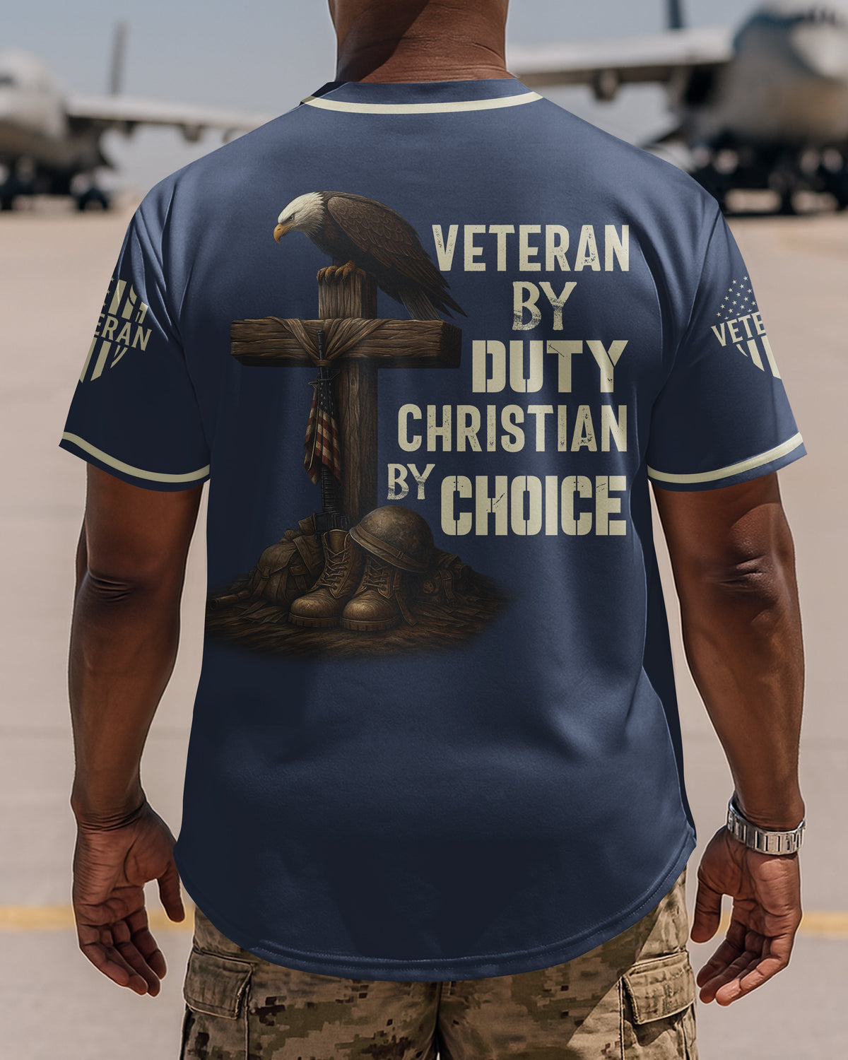 Veteran By Duty Christian By Choice Jersey
