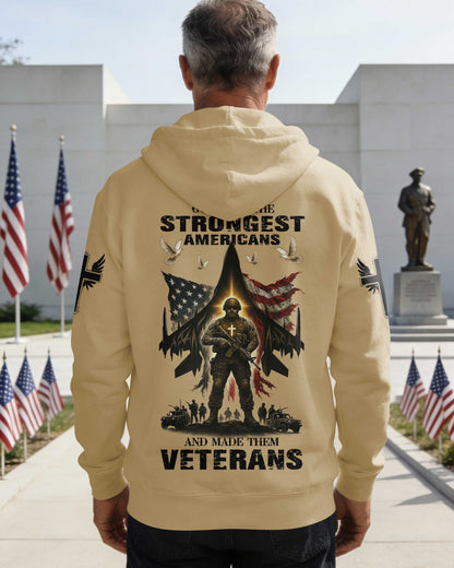 God Took The Strongest Americans All Over Print Hoodie