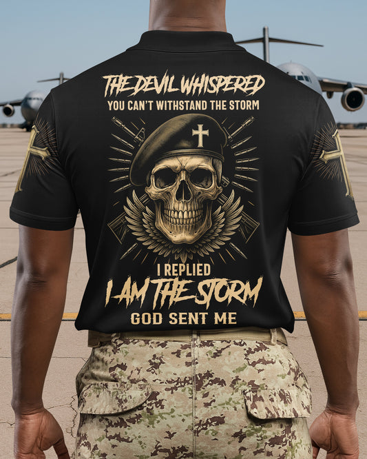 The Devil Whispered You Can't Withstand The Storm Polo